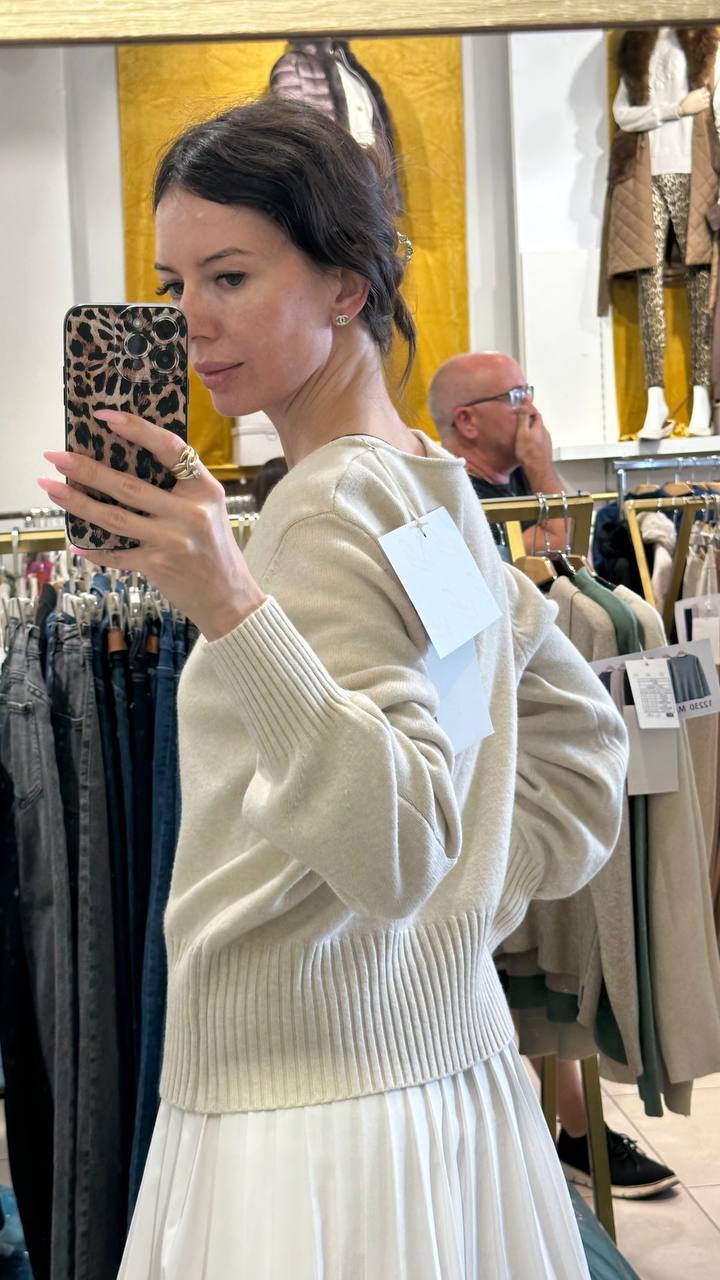 Elegant double -breast cardigan