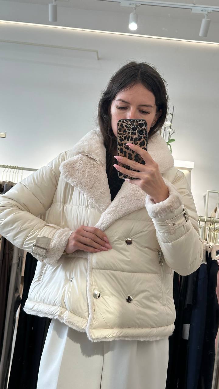 A double-breasted jacket