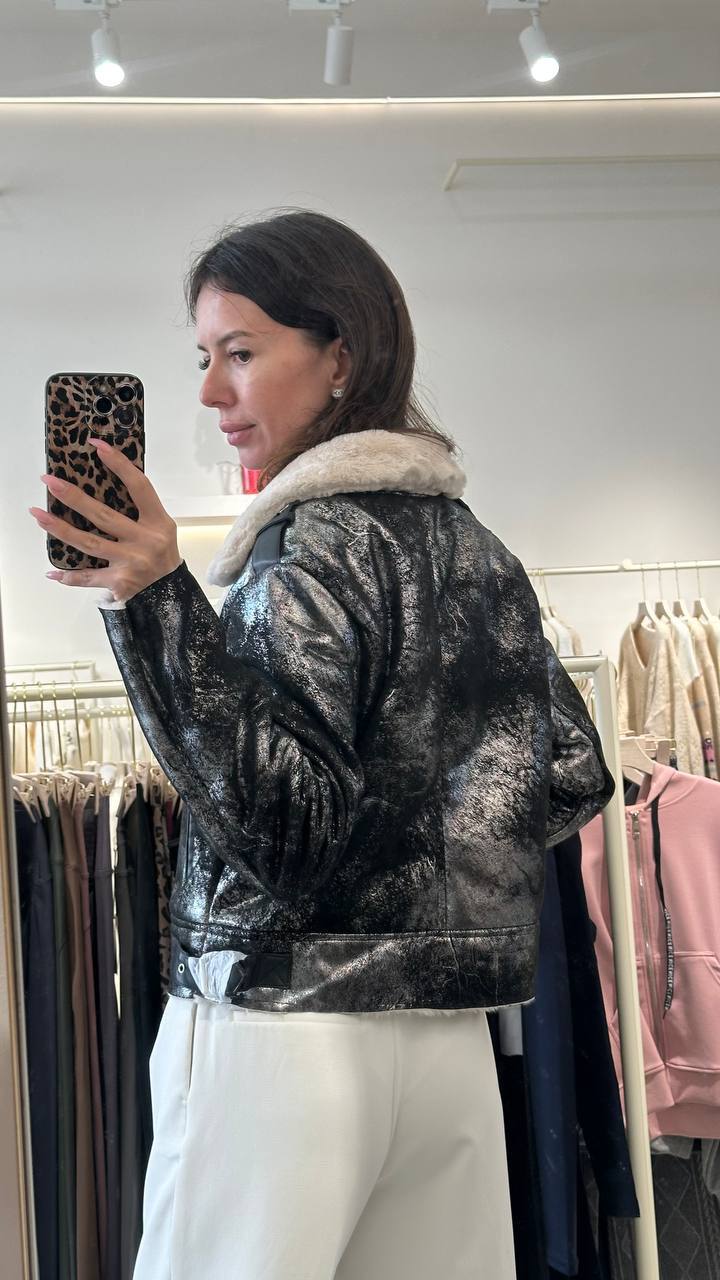 Soft shearling coat