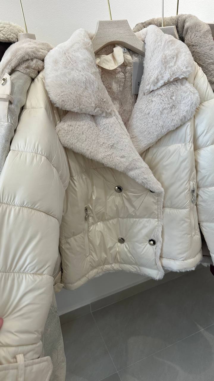 A double-breasted jacket