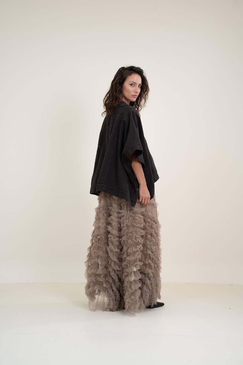 Button-Up Poncho - 100% Cotton
