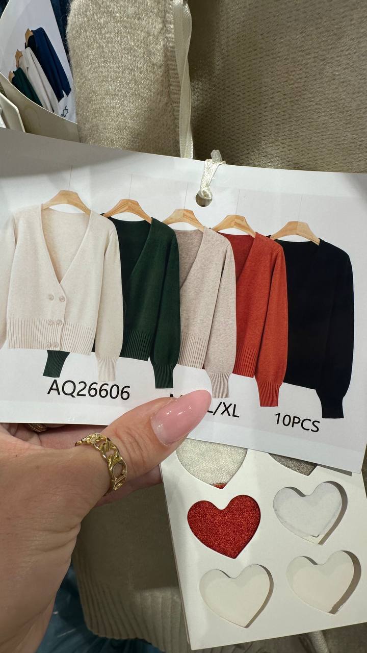 Elegant double -breast cardigan