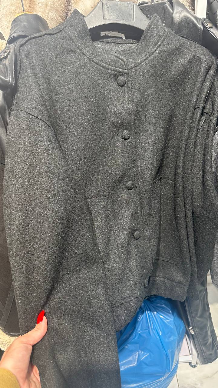 Stylish drape bomber