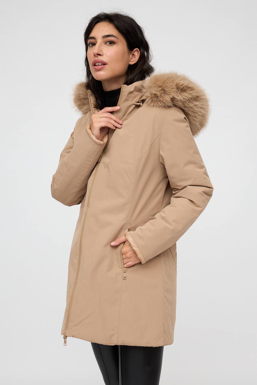 Double-Sided Mid-Length Jacket