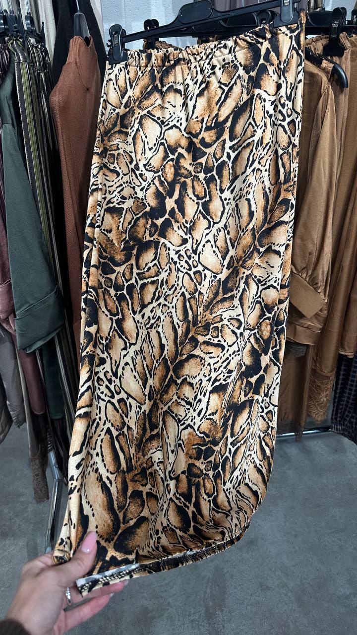 Viscose Silk Midi Skirt