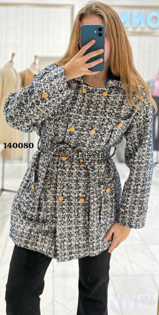 Tweed Jacket in Chanel Style