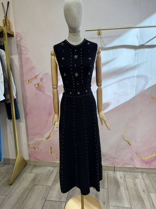 Midi Dress in Thick Viscose Knit