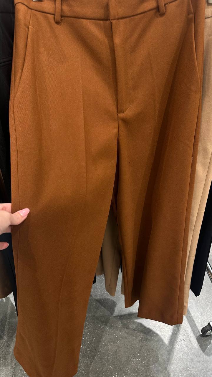 Trousers from thick suit fabric
