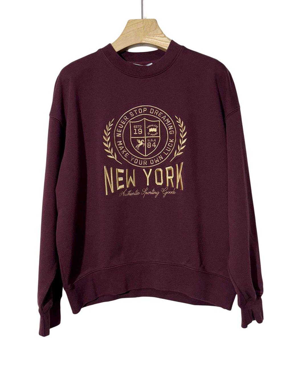 College Style Embroidered Jumper