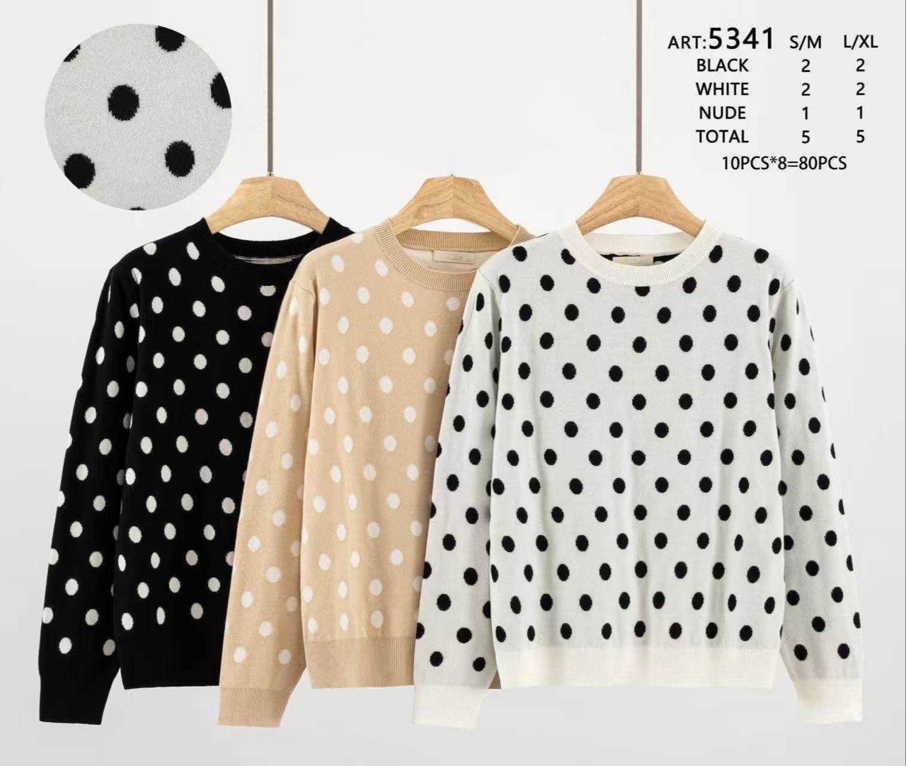 Polka Dot Knit Jumper