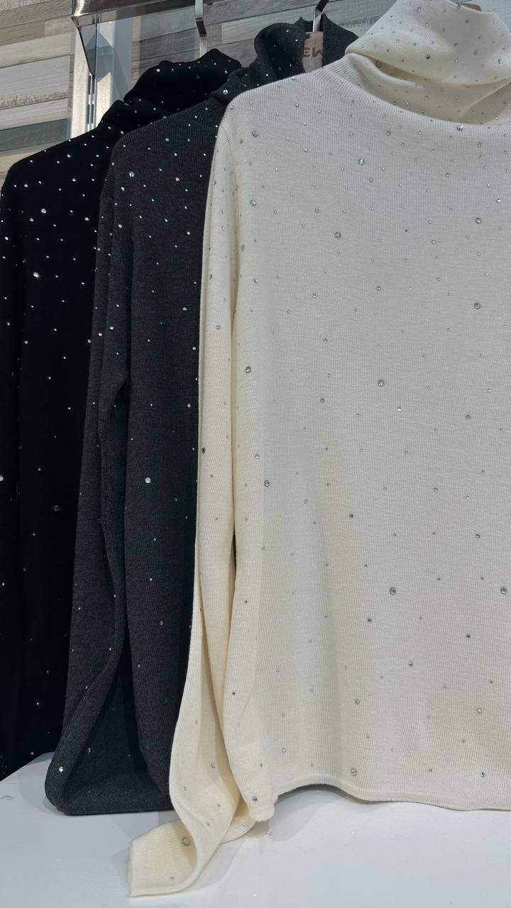 Sparkling Rhinestone Jumper