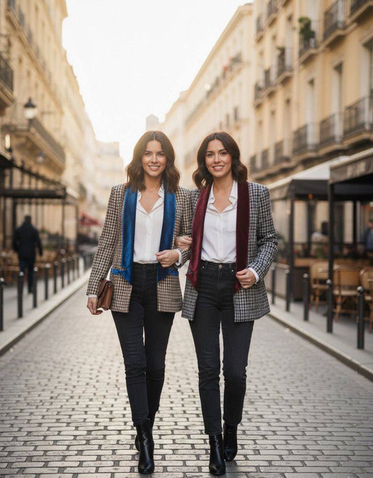 Jacket with velvet inserts