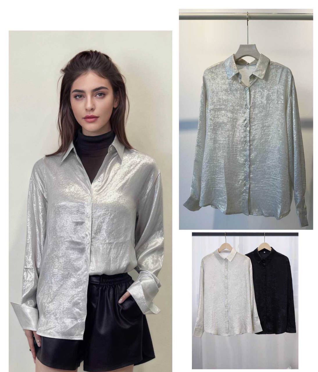 Blouse with Laconic Shine