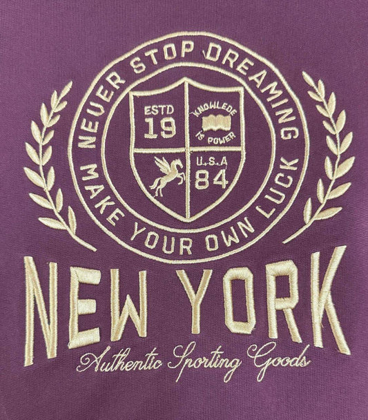 College Style Embroidered Jumper