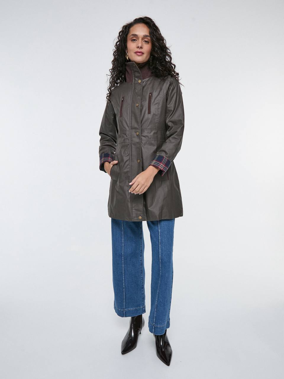 Mid-Length Raincoat