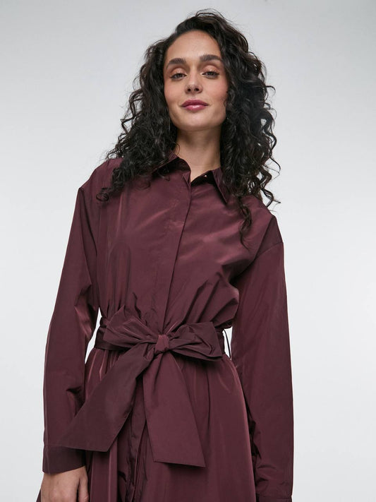 Grapefruit Color Shirt Dress