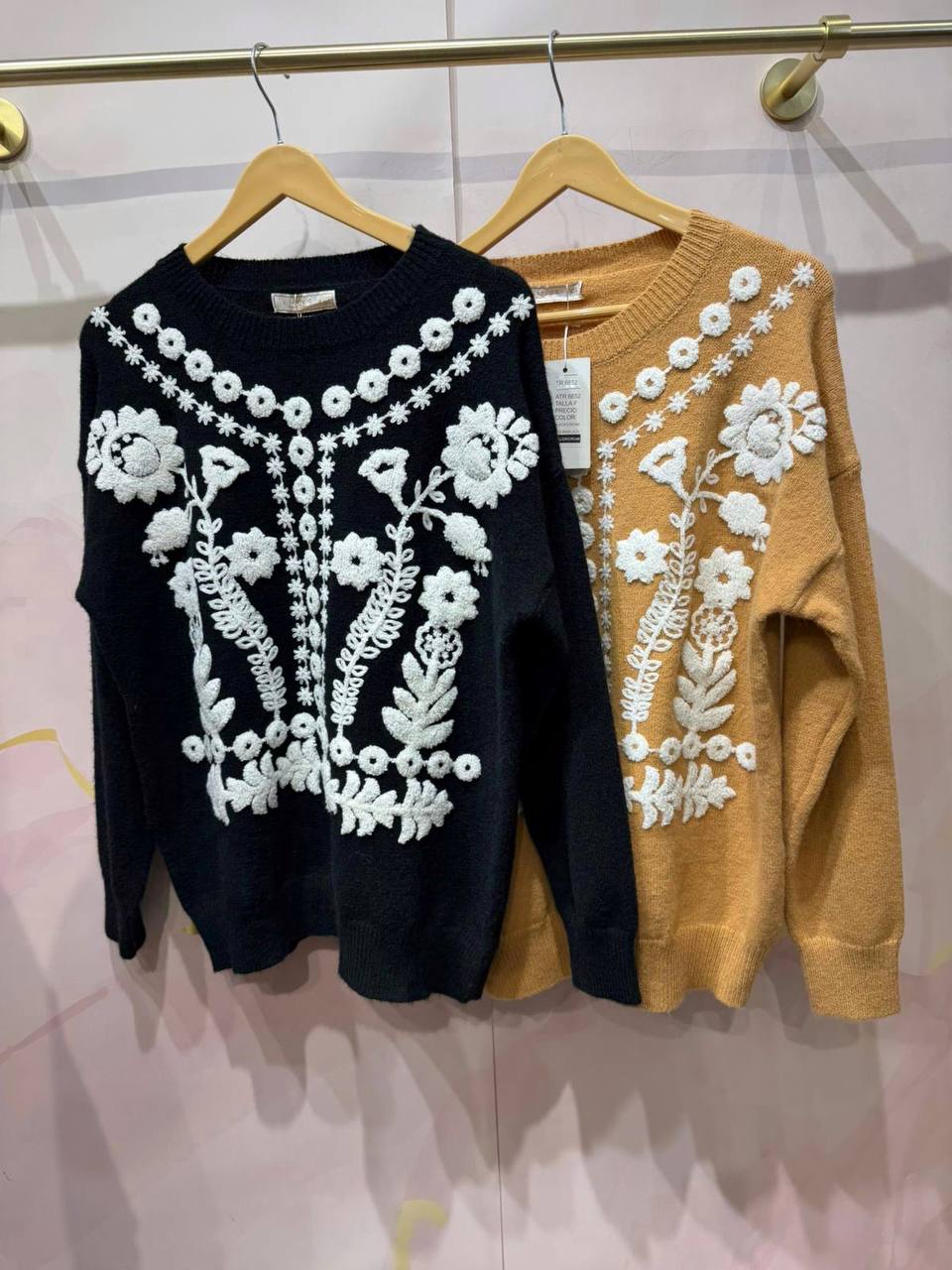 Embroidered Volume Jumper