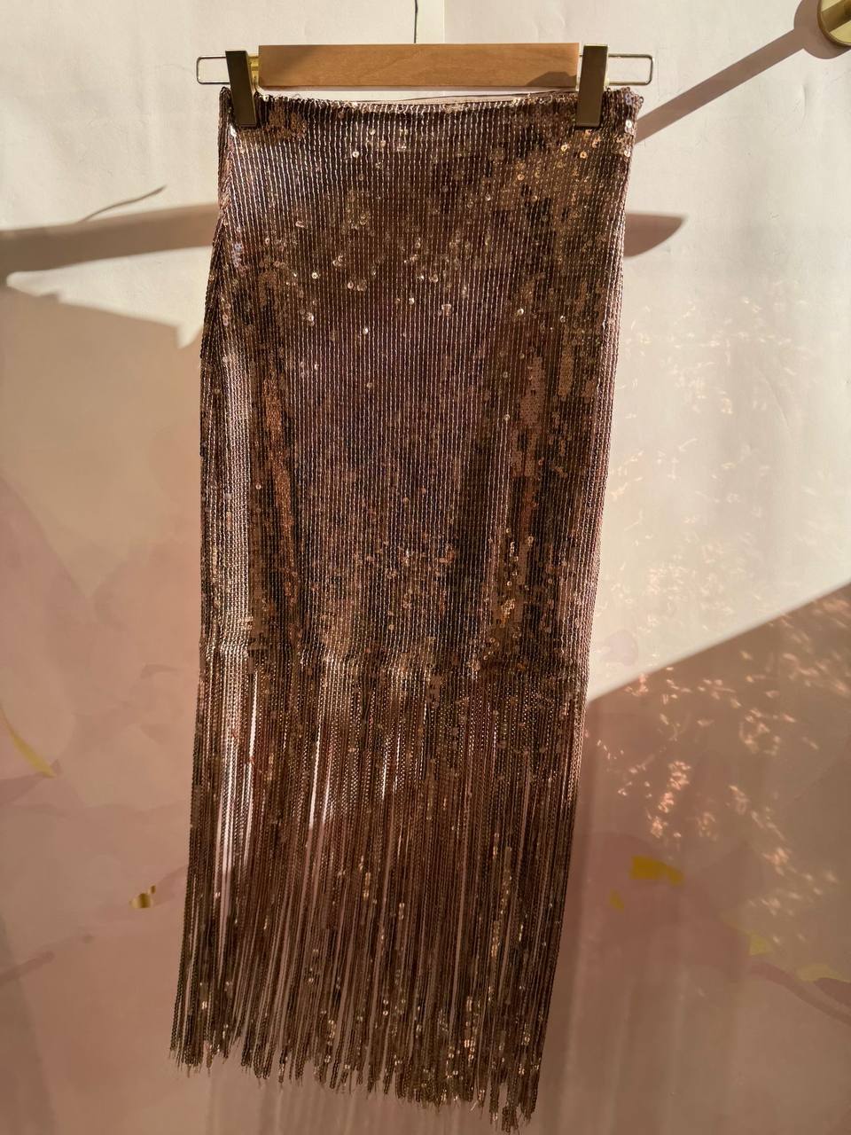 Sequined Tassel Skirt