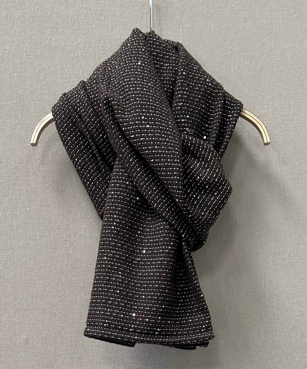 Voluminous Jacket with Lurex and Sequins